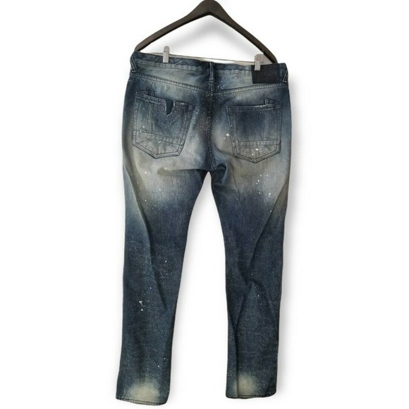 PRPS Demon‎ Fit Button Fly Men's Size 36 Jeans Purposely Distressed Denim - Picture 2 of 12